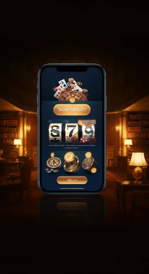 Interface mobile de Julius Casino présentant une sélection de machines à sous et le menu de navigation sur un smartphone moderne, illustrant l'expérience PWA fluide.
